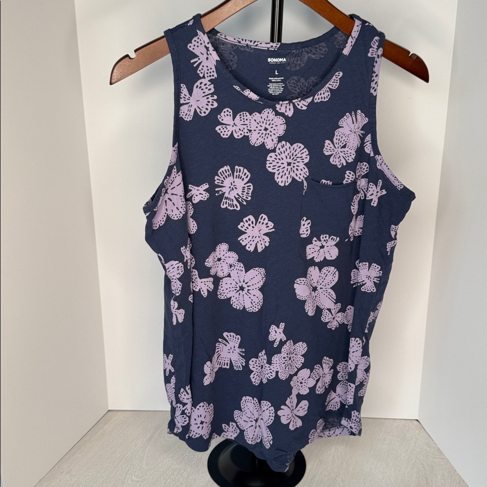 Sonoma Floral Sleeveless Top